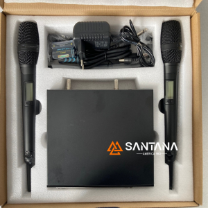 BỘ MICRO KHÔNG DÂY ĐẦU THU CHUYÊN NGHIỆP SANTANA MS-109. LOA KÉO ĐIỆN DI ĐỘNG SANTANA CÔNG SUẤT LỚN