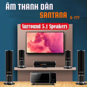DAN AM THANH SANTANA S-777, LOA DÉO ĐIỆN DI ĐỘNG, MICRO, FULL, BLUTOOTH, KHÔNG DÂY