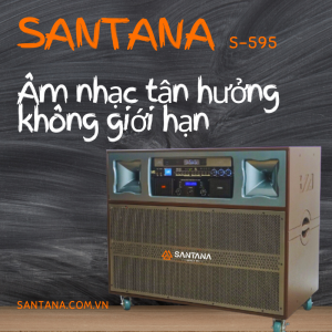 LOA KEO ĐIỆN DI ĐỘNG SANTANA S-595. MICRO, AMPLY, LOA FULL, GIÁ RẺ