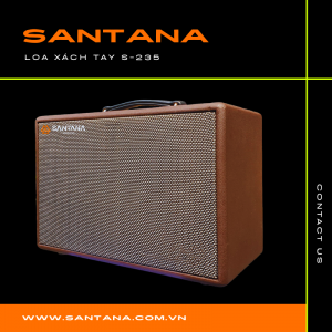 LOA KÉO XÁCH TAY ĐIỆN DI ĐỘNG SANTANA S-235. MICRO, LOA, AMPLY, KHÔNG DÂY, LOA FULL, ĐẦU THU