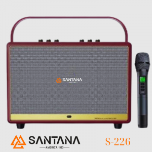 LOA CÁCH TAY ĐIỆN DI ĐỘNG SANTANA S-226. MICRO, LOA FULL, VANG, ĐẨY, LOA GIÁ RẺ