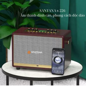 LOA CÁCH TAY ĐIỆN DI ĐỘNG SANTANA S-226. MICRO, LOA FULL, VANG, ĐẨY, LOA GIÁ RẺ