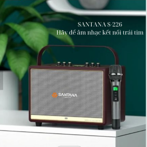 LOA CÁCH TAY ĐIỆN DI ĐỘNG SANTANA S-226. MICRO, LOA FULL, VANG, ĐẨY, LOA GIÁ RẺ