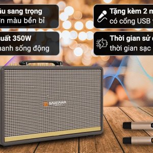 LOA XÁCH TAY SANTANA S-289. LOA FULL, MICRO KHÔNG DÂY. AMPLY, VANG,