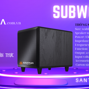 LOA SUP SUB SIÊU TRẦM SUBBASS SANTANA S-105. MICRO, LOA KÉO ĐIỆN DI ĐỘNG, KHÔNG DÂY